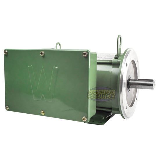 5 HP Single Phase Farm Duty Electric Motor 1769 RPM 184TC Frame 208-230V TEFC C-Face FD5-18-184TC