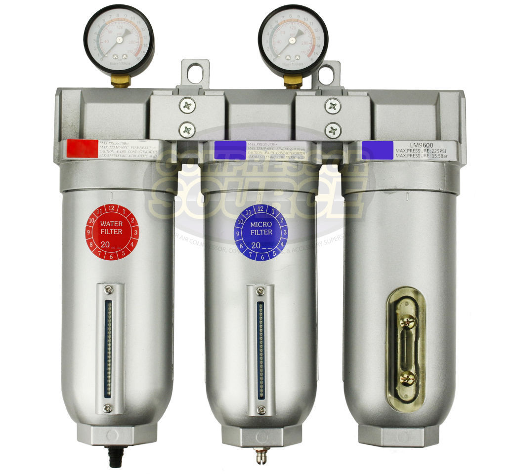 Filter Combiner Machine Filter Regulator Combination Systems | Compressor Source