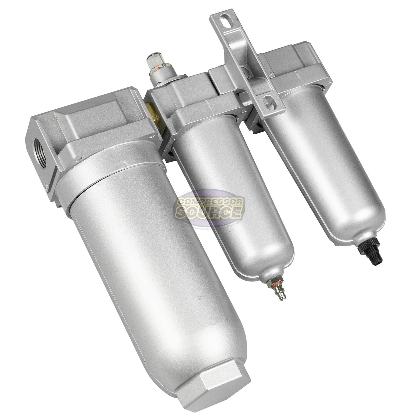 3/4" Inline Compressed Air Moisture Filter Desiccant Dryer Coalescing Combo