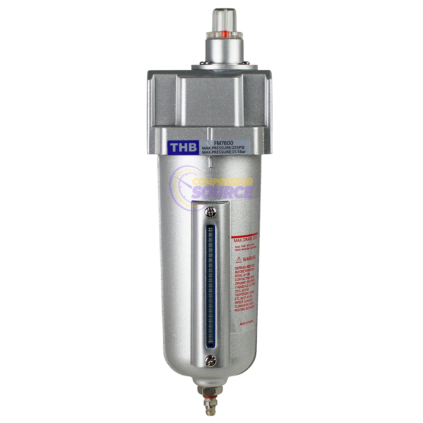 1/2" Compressed Air Inline Coalescing Oil Removing Filter FM764