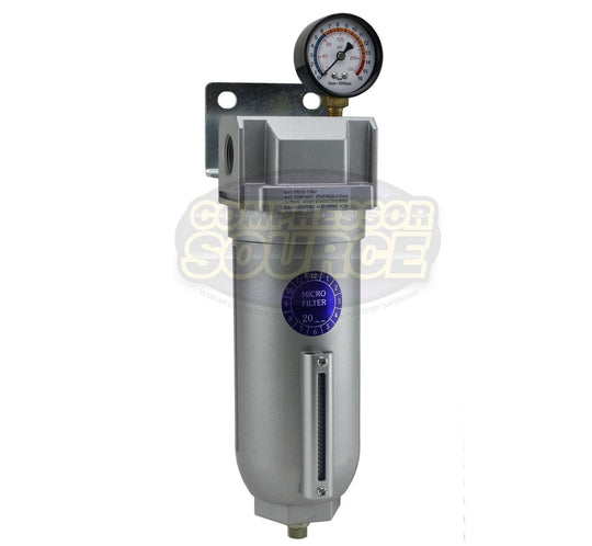 3/4" Large Body Industrial Compressed Air In Line Oil Coalescing Filter Oilesser FM966