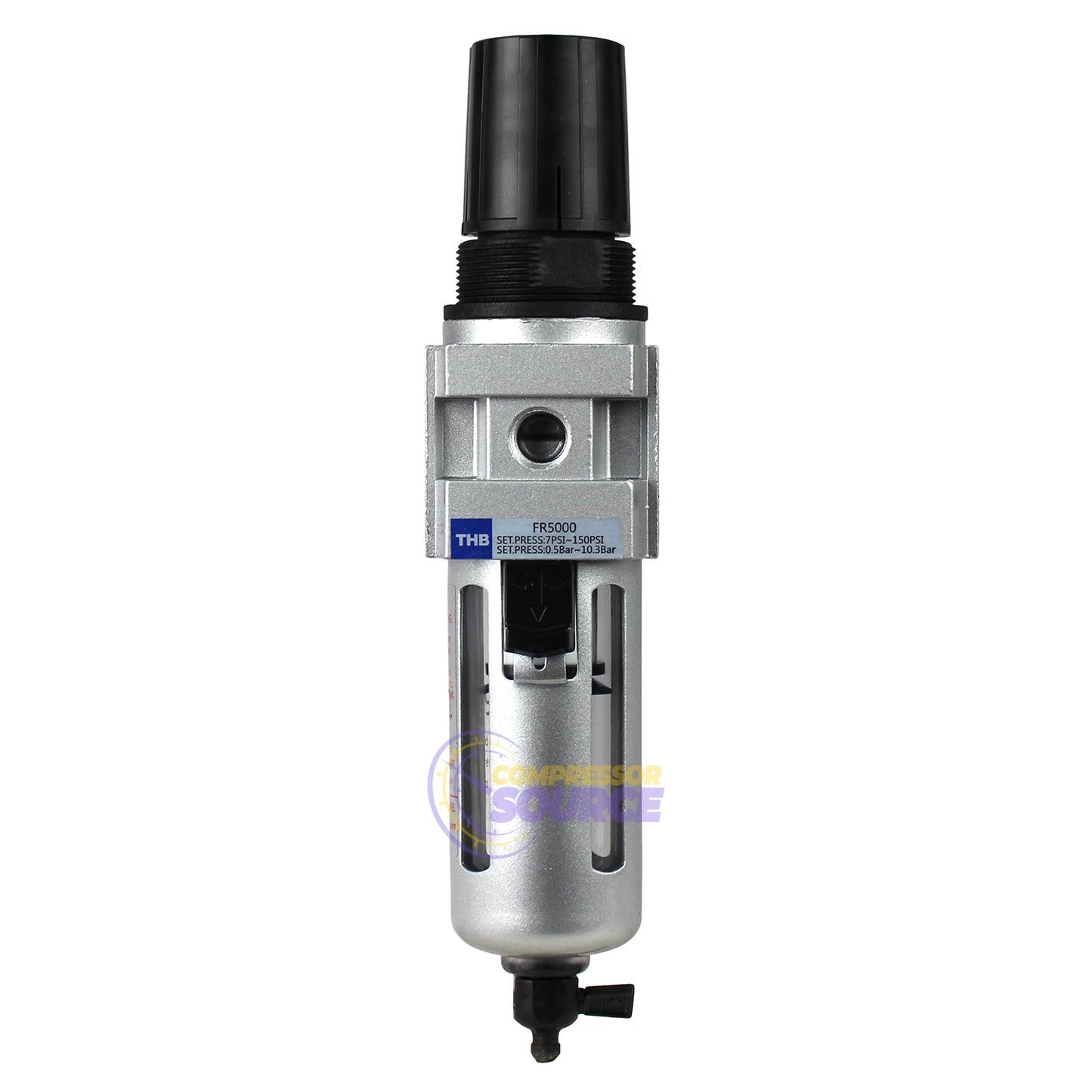 3/8" Compressed Air In Line Moisture / Water Filter Trap & Regulator Combination