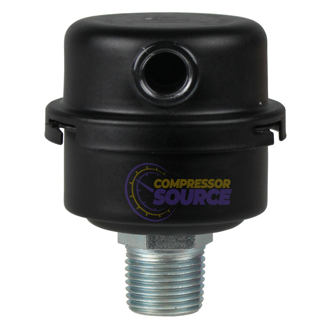 Solberg 1/2" NPT Air Compressor Intake Filter Silencer Metal Housing Canister with Filter FS-04-050