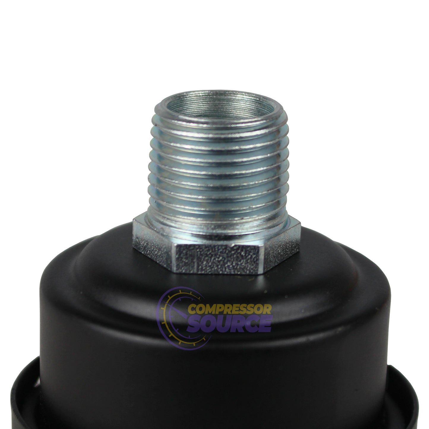 Solberg 1/2" NPT Air Compressor Intake Filter Silencer Metal Housing Canister with Filter FS-04-050