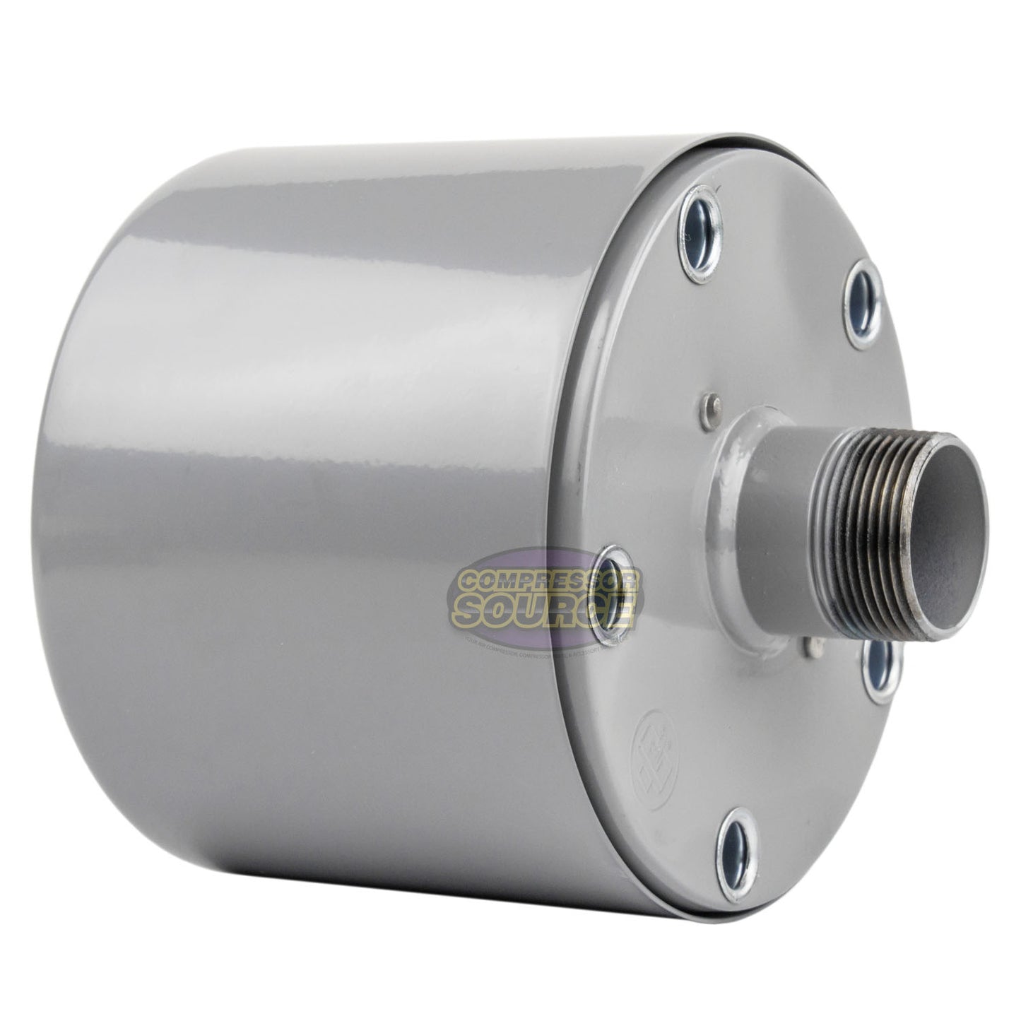 1-1/4" MNPT Metal Intake Filter / Silencer Housing with Element Made in USA