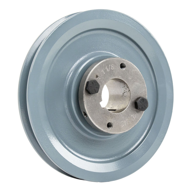 6" Single Groove Pulley fits A Section V-Belt 4L with 1-1/8" Sheave Bushing AK61H