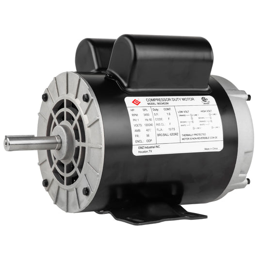 2 HP SPL 1 Phase Electric Motor 3450 RPM 56 Frame 120/240V ODP EMZ 56S34D2M