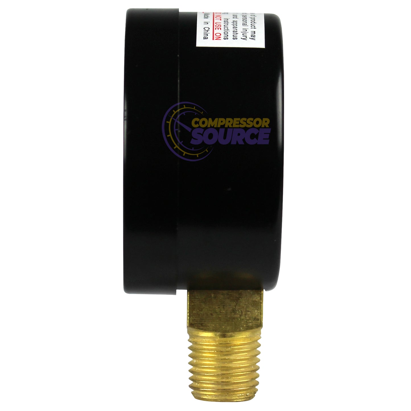 2" Face 200 PSI Pressure Gauge 1/4" MNPT Side Bottom Mount Rolair GA0250200GC