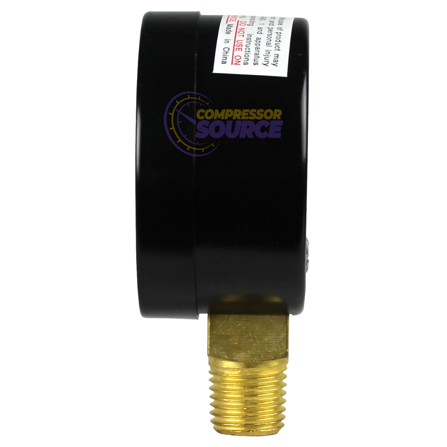 Rolair 300 PSI Pressure Gauge GA250300GC Lower Side Mount 1/4"