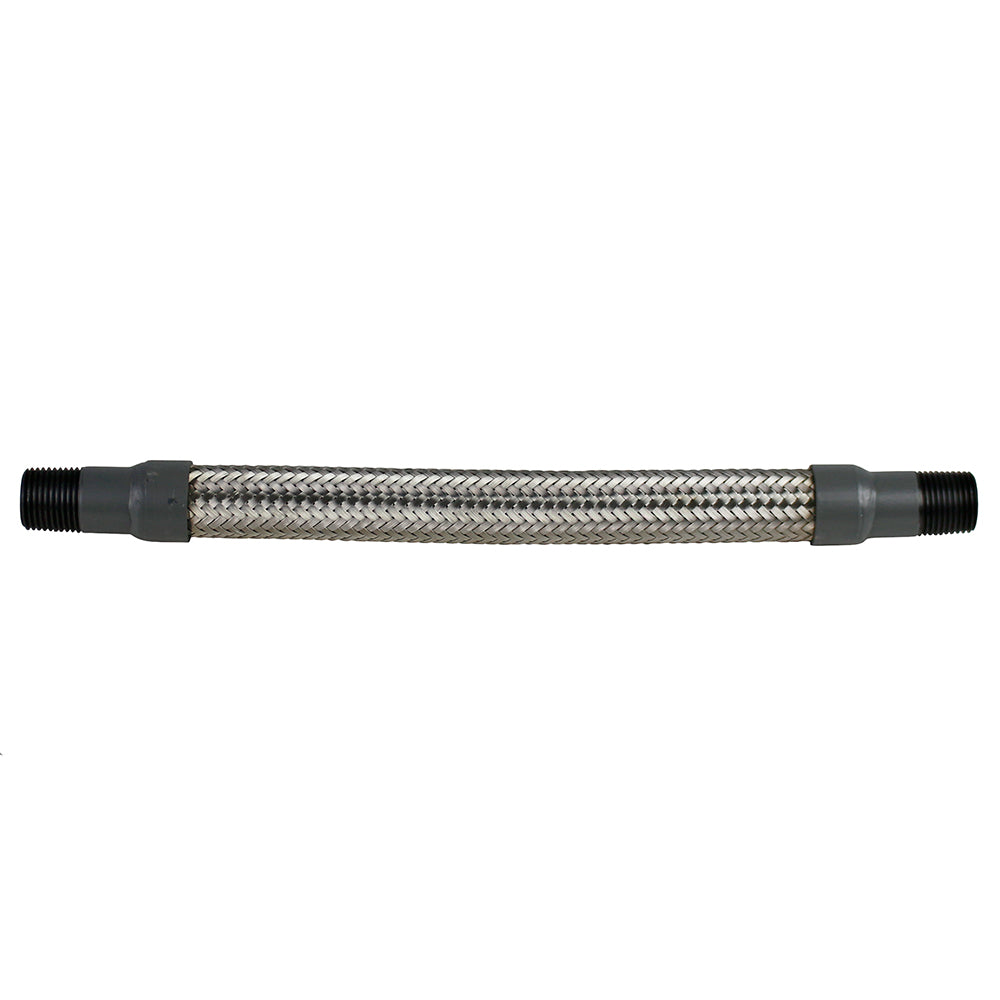 1/2" x 12" Stainless Steel Compressed Air Line Metal Flex Hose Tubing HCS-5012