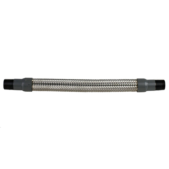 1/2" x 12" Stainless Steel Compressed Air Line Metal Flex Hose Tubing HCS-5012