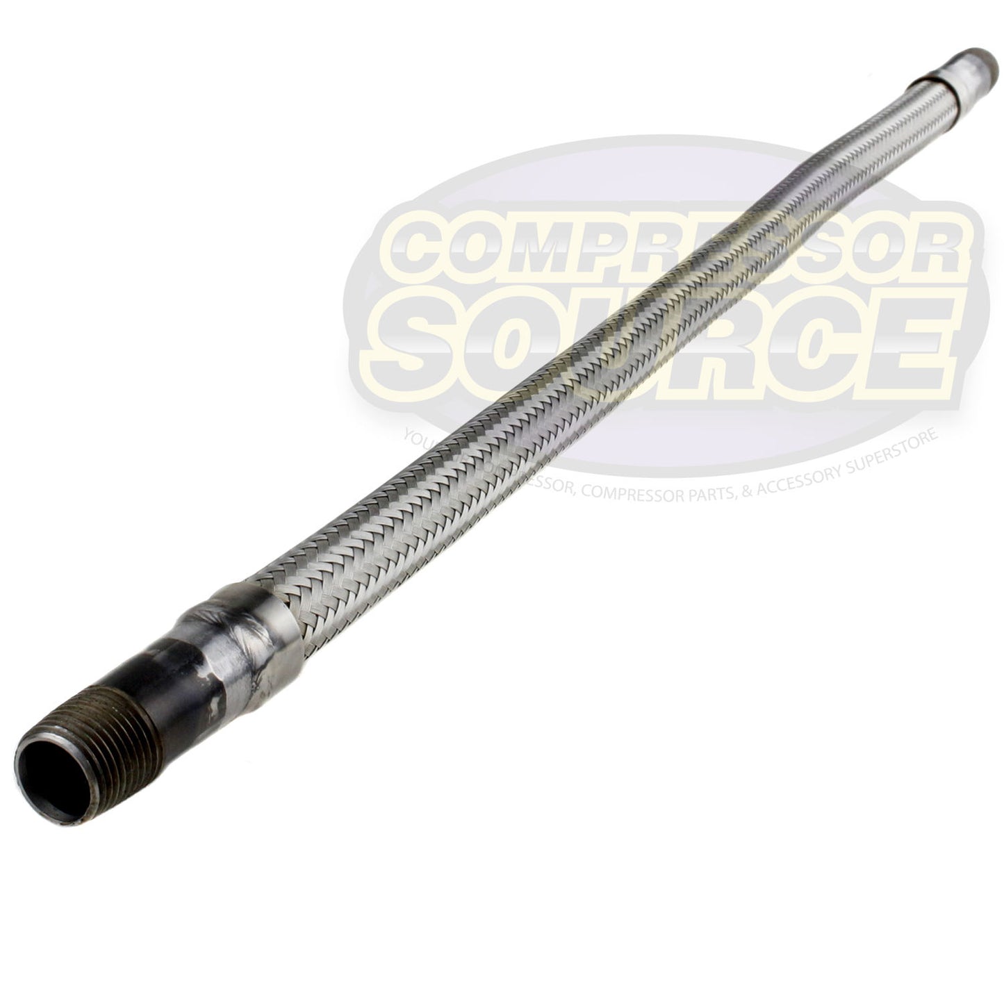 1/2" x 24" Stainless Steel Compressed Air Line Metal Flex Hose Compressor Tube