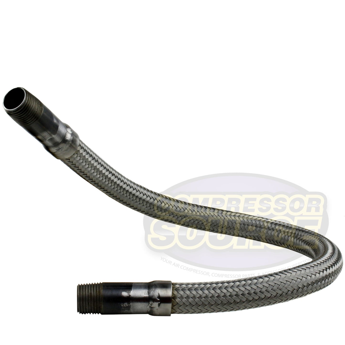 1/2" x 24" Stainless Steel Compressed Air Line Metal Flex Hose Compressor Tube