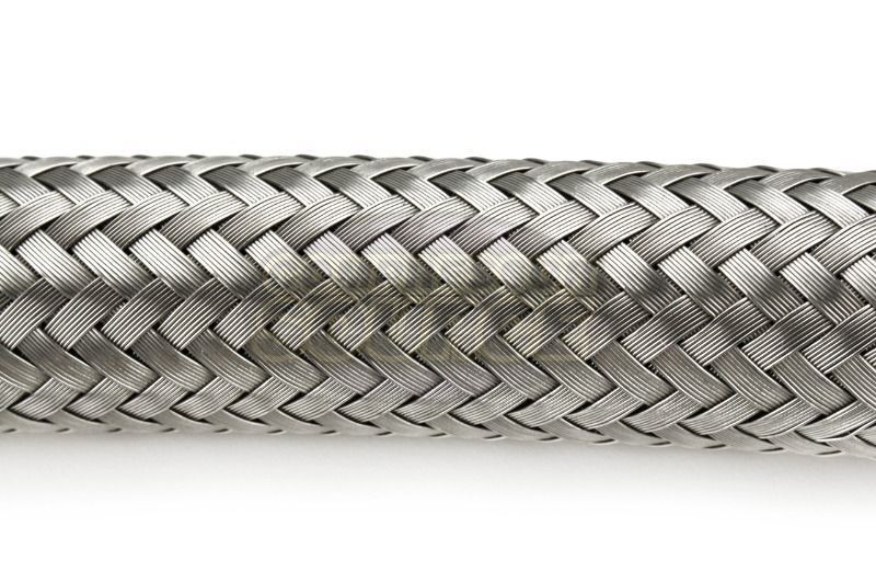 3/4" x 12" Stainless Steel Compressed Air Line Metal Flex Hose Tubing