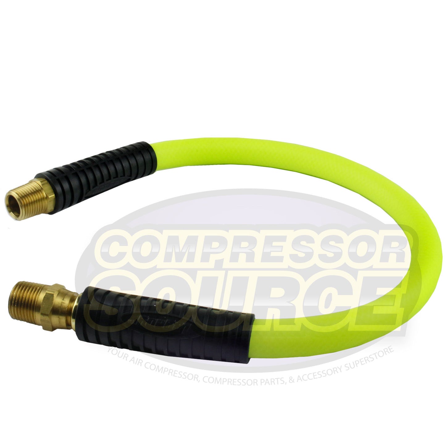 Flexzilla New 1/2" x 2' FT Air Hose Whip With 1/2' MNPT Swivel End HFZ1202YW4S