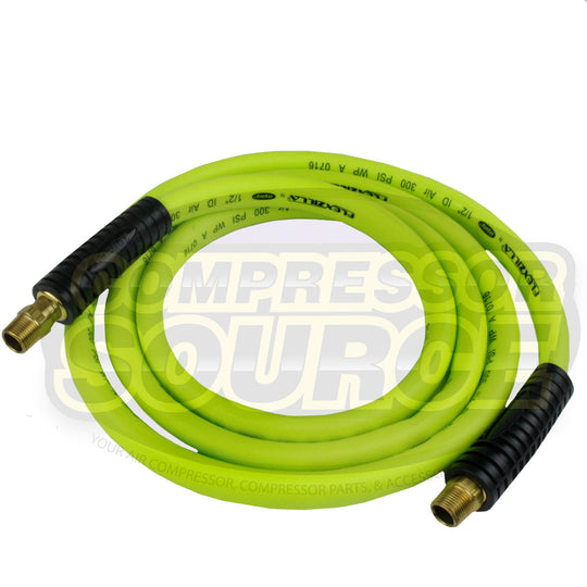 Flexzilla 1/2" x 8' FT Air Hose Whip With 3/8' MNPT Swivel HFZ1208YW3S