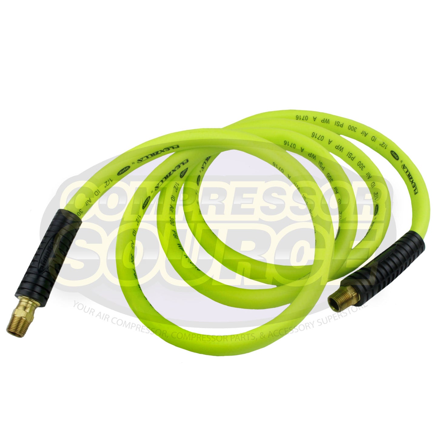 New Flexzilla 1/2" x 8' FT Air Hose Whip With 3/8' MNPT Swivel HFZ1208YW3S