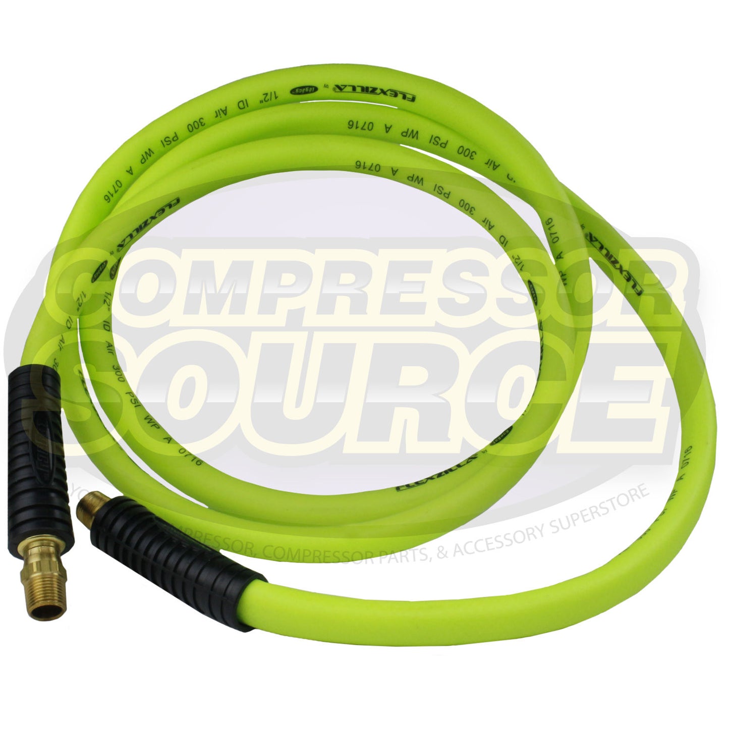 New Flexzilla 1/2" x 8' FT Air Hose Whip With 3/8' MNPT Swivel HFZ1208YW3S