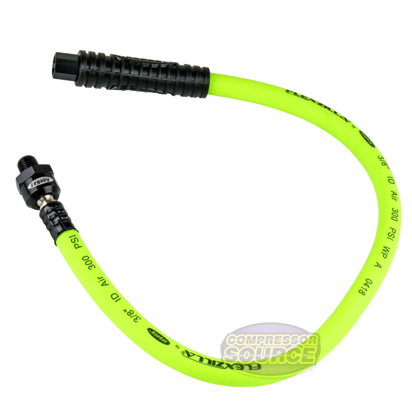 Flexzilla 3/8" x 2' FT Air Hose Whip With Ball Swivel 1/4" NPT HFZ37802YW2B