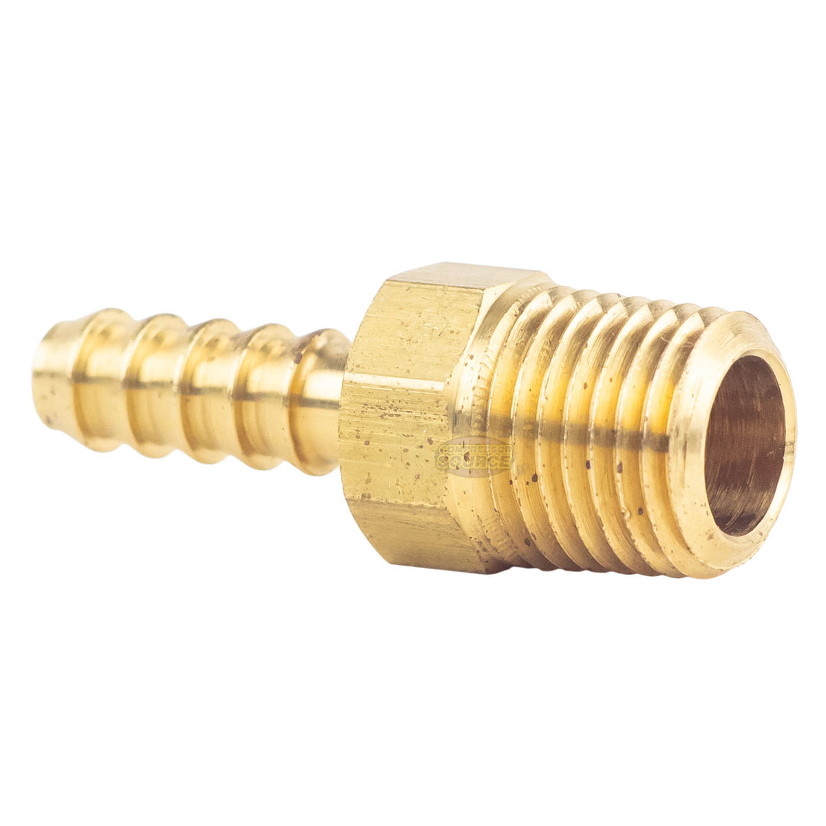 5x Messing 1/4" Schwenk-Barb X 1/4" NPT Außengewinde – Adapter Für Gas, Wasser, Luft