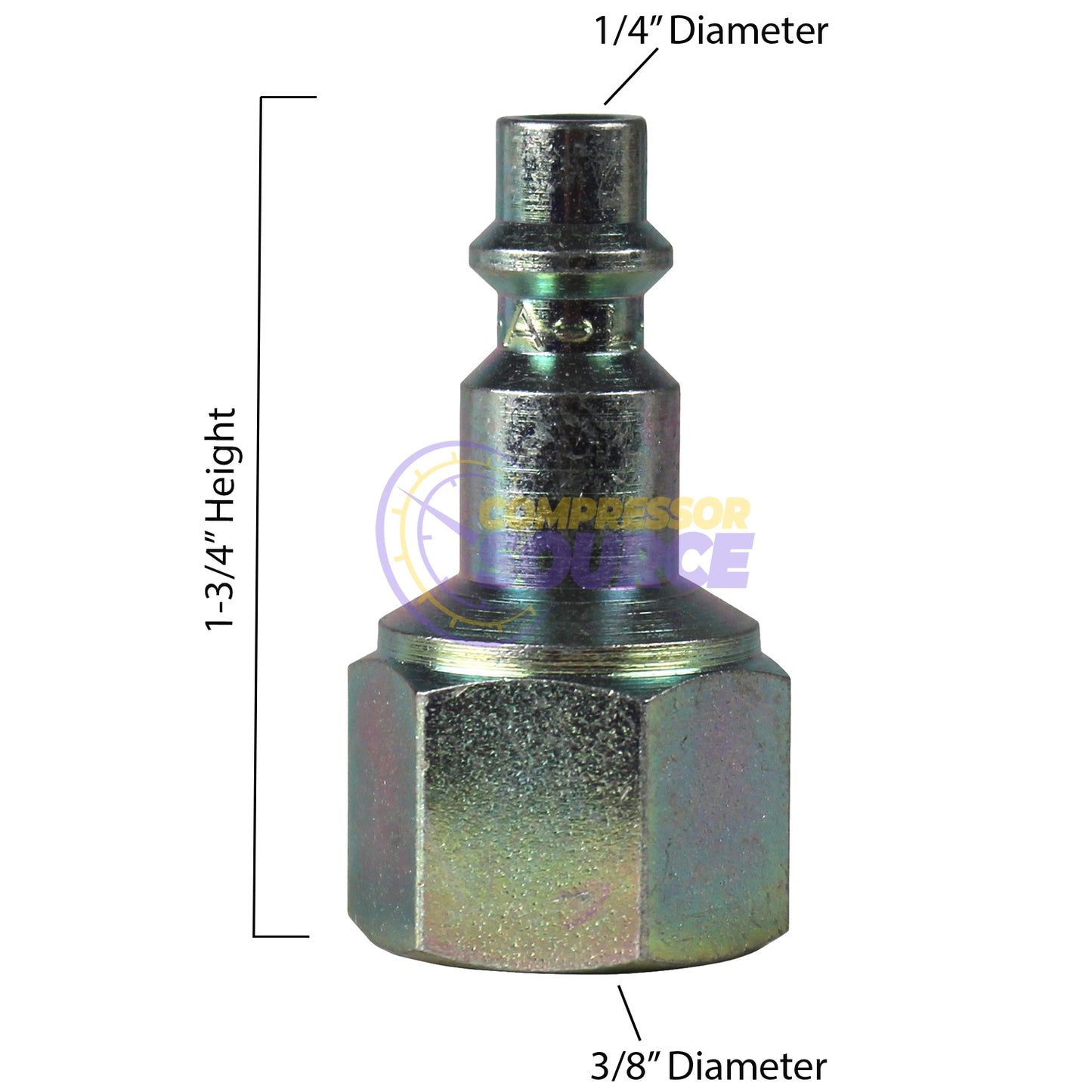 Prevost 3/8" Female NPT Industrial Style Interchange 1/4" Body IRP066202