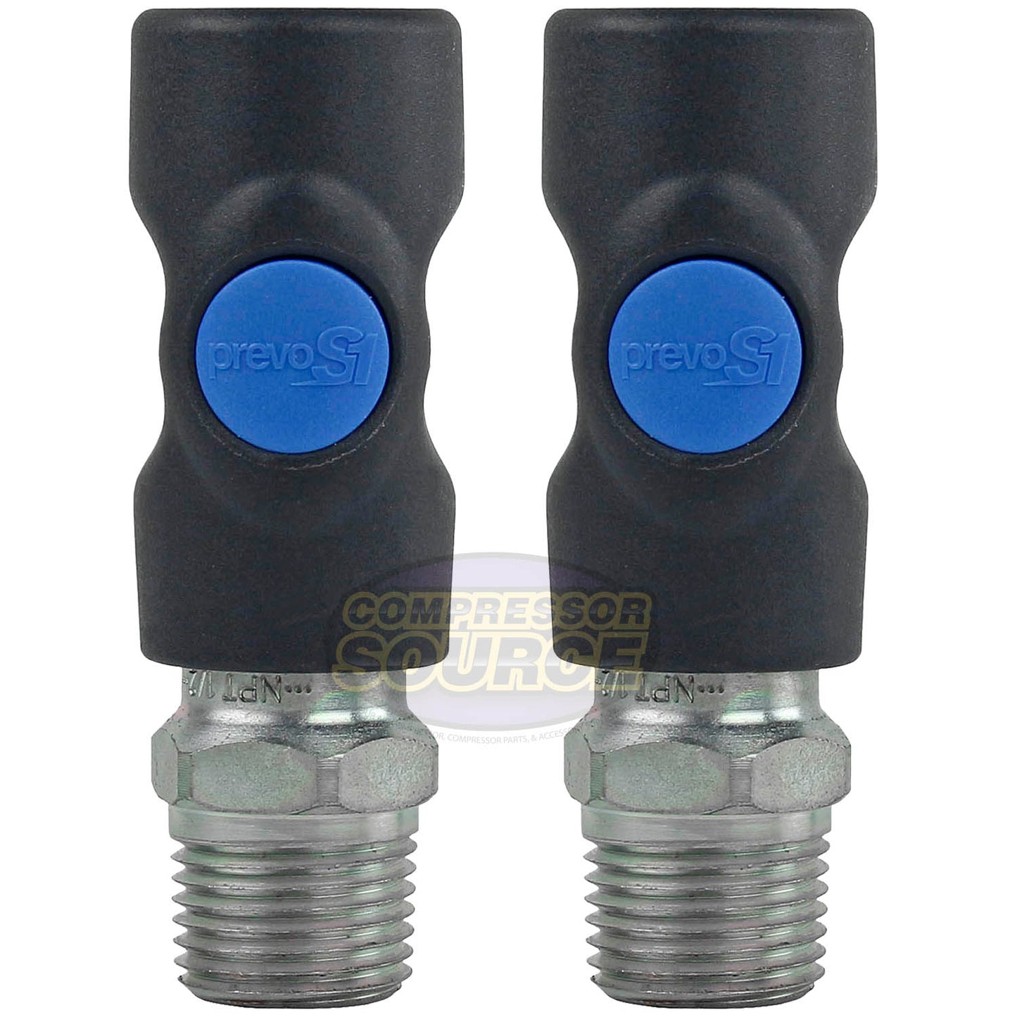 2 Pack Prevost Safety Air Plug Coupler ISI061253 1/4" 1/2" MNPT Quality Prevo S1