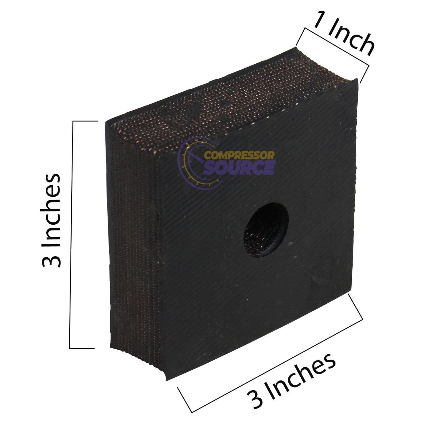 3" x 3" x 1" Anti-Vibration Pads 4-Pack