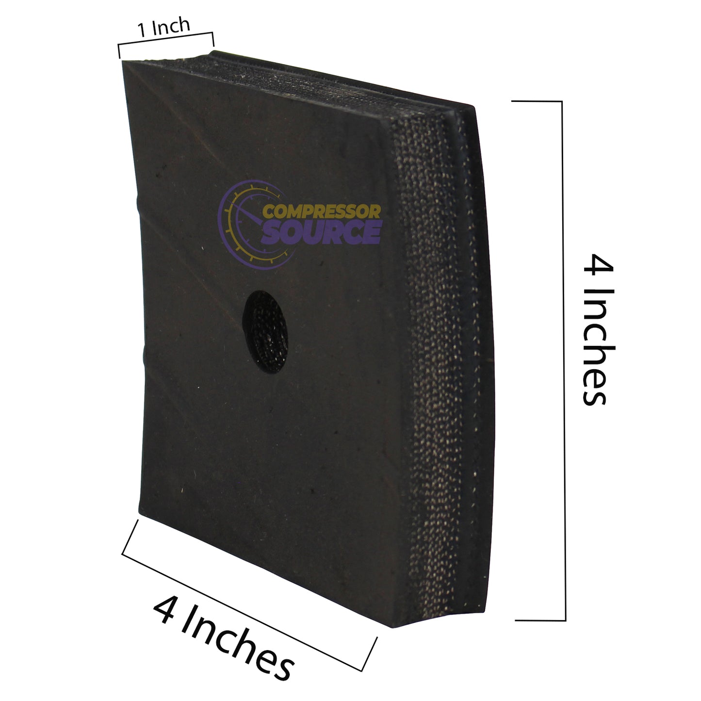 4" x 4" x 1" Anti-Vibration Pads 4-Pack