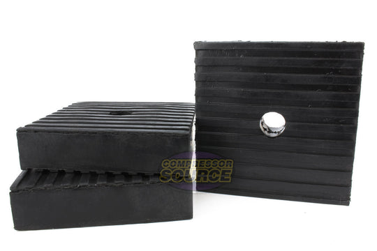 4x4x1 Anti Vibration Noise Reducing Pad Heavy Duty Rubber Washing Machine 3 Pack