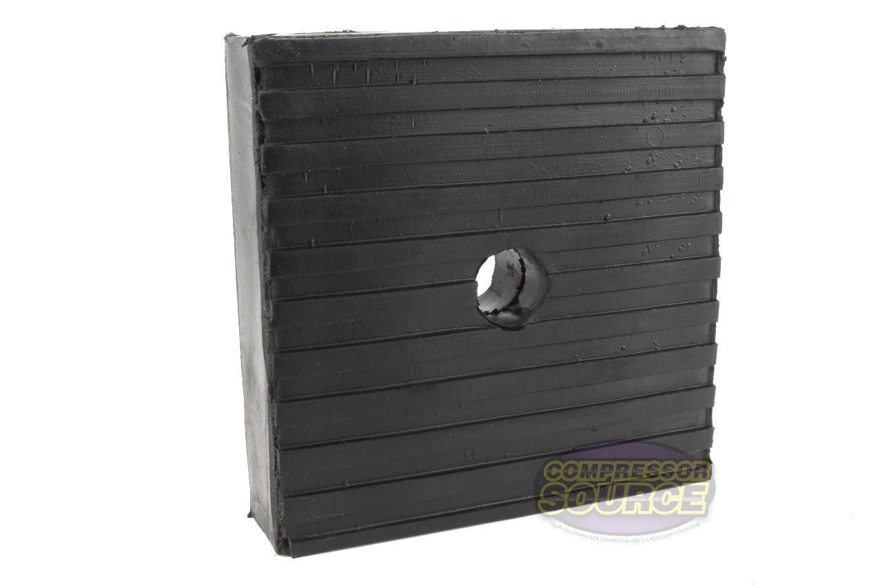 4x4 Anti Vibration Pad Noise Reducing Heavy Duty Rubber for Air Compressors, Washing Machines, and HVAC Single