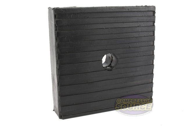 4x4 Anti Vibration Pad Noise Reducing Heavy Duty Rubber for Air Compressors, Washing Machines, and HVAC Single