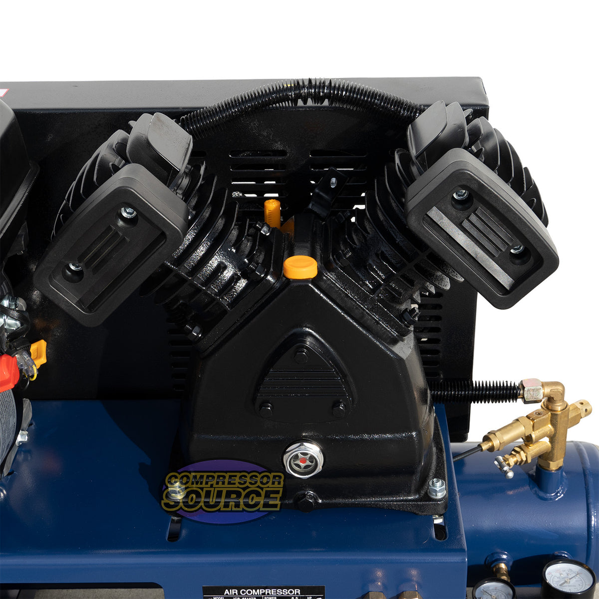 Compressor Engine Greven 6.5 HP 10 Gallon Wheelbarrow Air Compressor 12.5 CFM Gas Engine JCB-65 ...