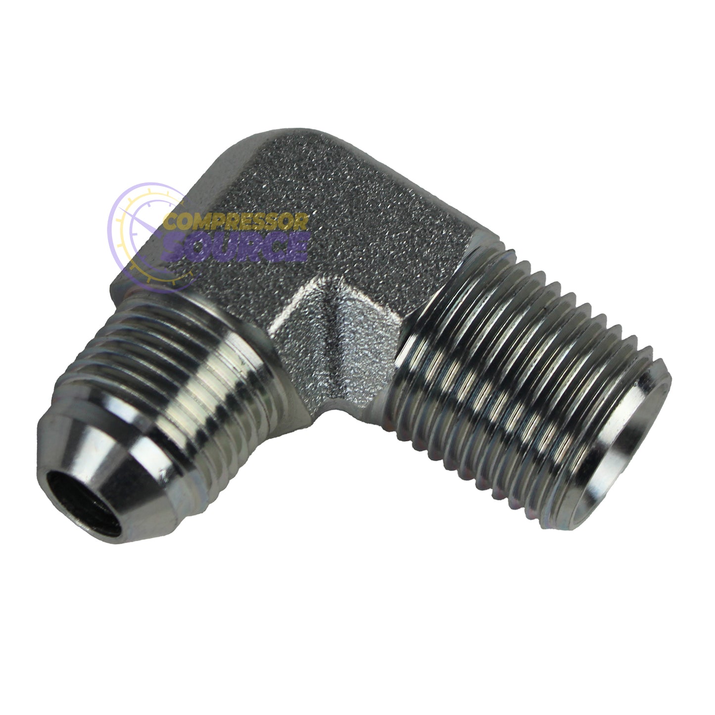 1/2" Male Flare x 1/2" MNPT Elbow Adapter for 1/2" OD JL04MF04MX