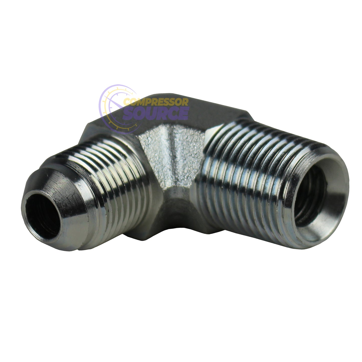 1/2" Male Flare x 1/2" MNPT Elbow Adapter for 1/2" OD JL04MF04MX