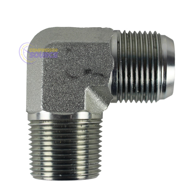 1" Male Flare x 1" MNPT Elbow Adapter for 1" OD JL08MF08MX