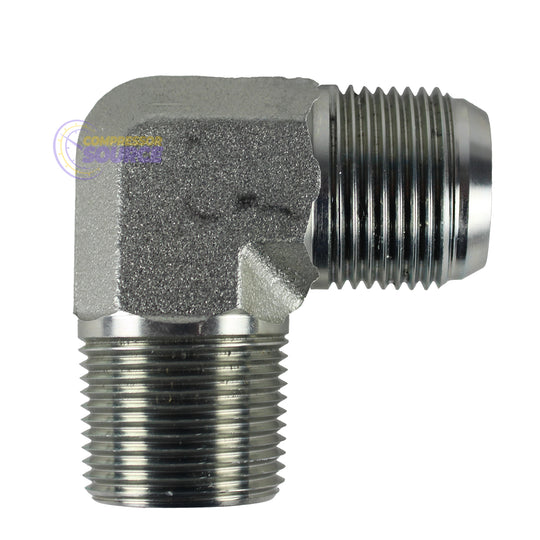 1" Male Flare x 1" MNPT Elbow Adapter for 1" OD JL08MF08MX