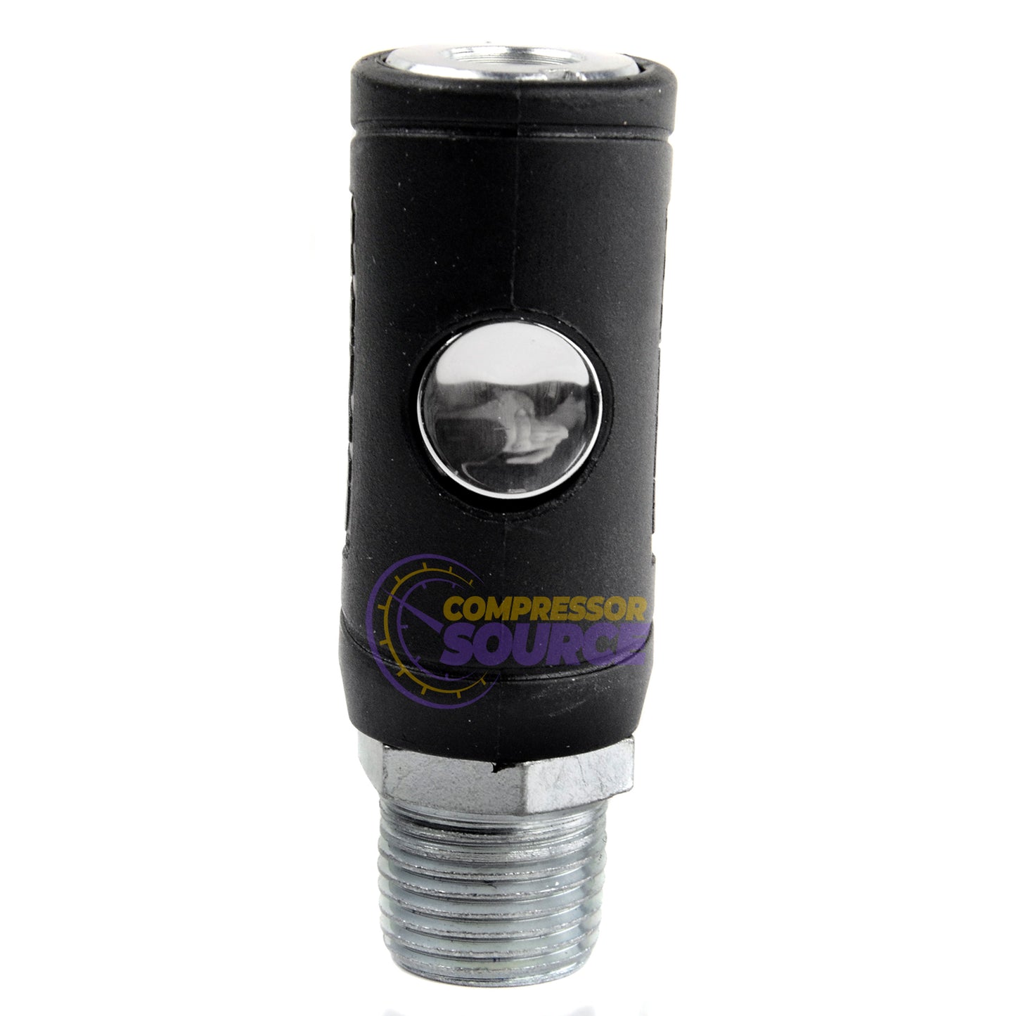 1/2" MNPT Air Coupler 1/4" Body  Push Button Release Industrial Style Safety Plug
K7241