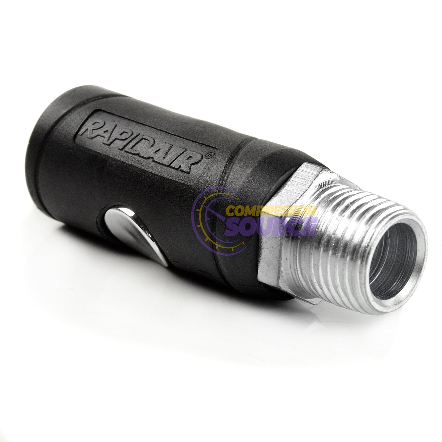 1/2" MNPT Air Coupler 1/4" Body  Push Button Release Industrial Style Safety Plug
K7241