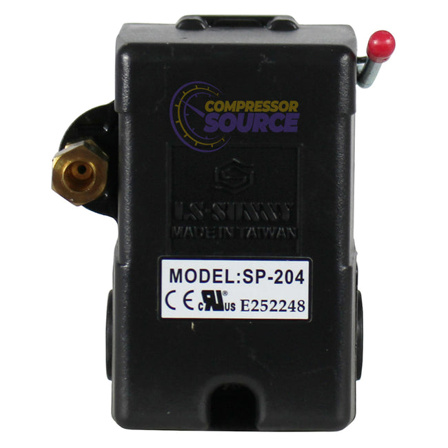 4 Port 25 Amp 105-135 PSI Heavy Duty Amp Pressure Switch L4M-105-135