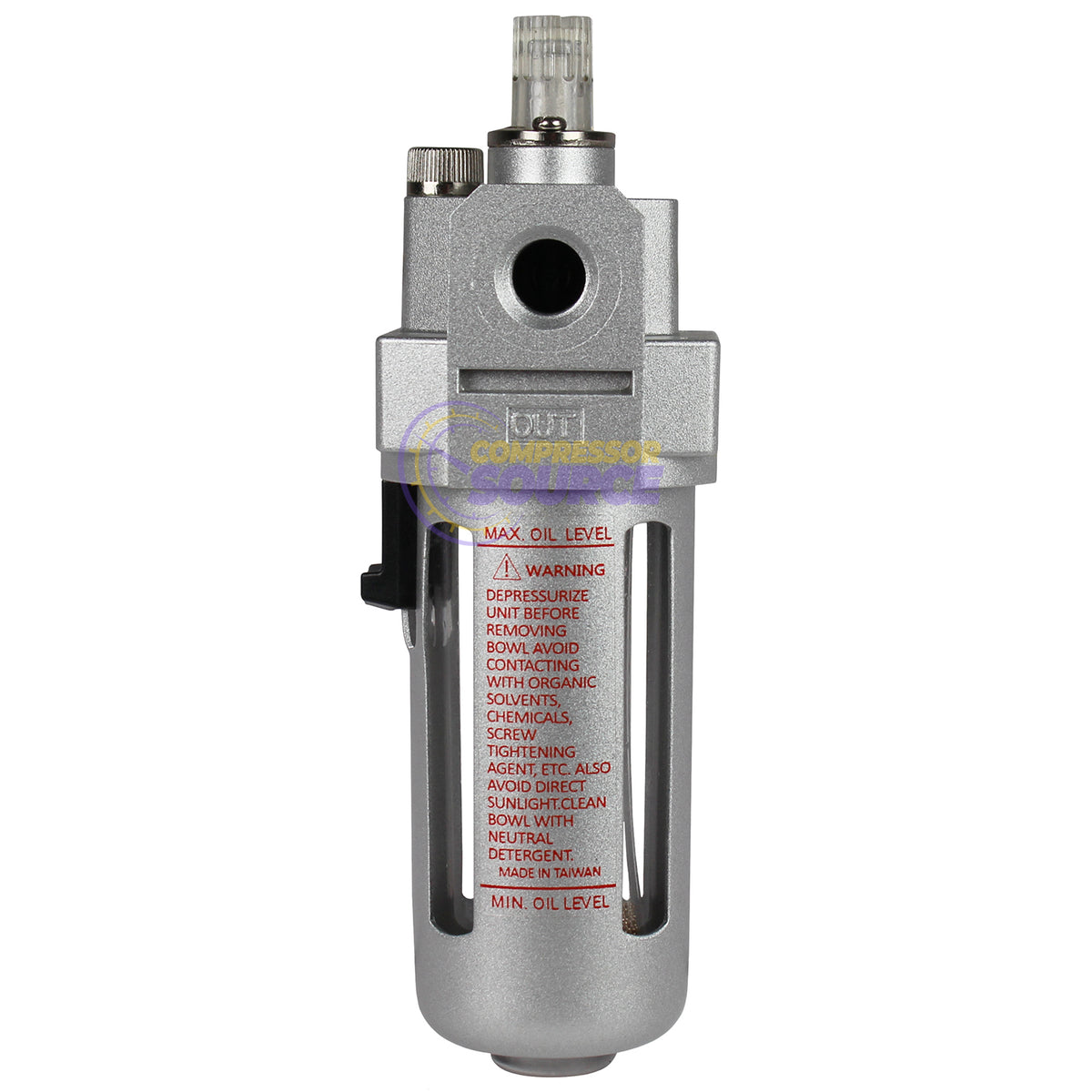 1/4" Compressed Air Lubricator with Mounting Bracket 215 Max PSI L502N