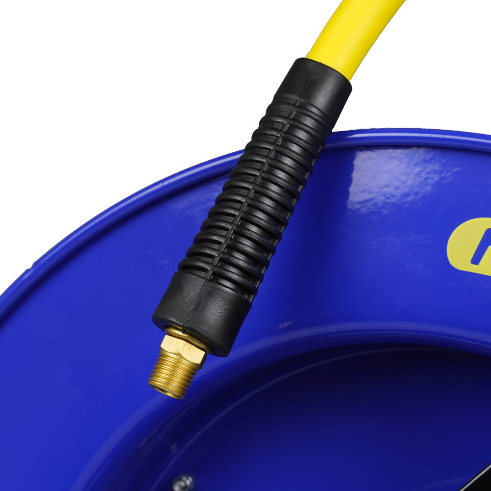 Goodyear 3/8" x 50' Steel Retractable Air Hose Reel – 1/4" NPT – L815153G