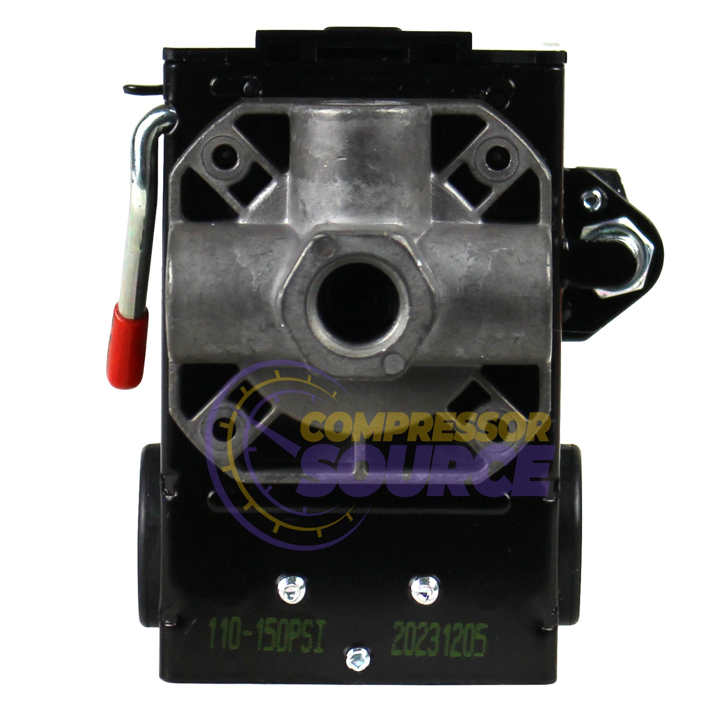 Lefoo 110-150 PSI 4 Port Pressure Switch Air Compressor Control with Unloader 20 Amp LF10-M4