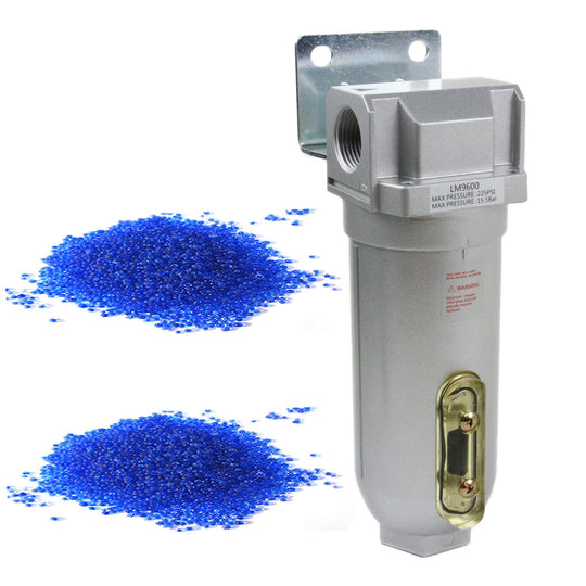 1" Compressed Air In Line Filter Desiccant Dryer Moisture Water Separator LM968N