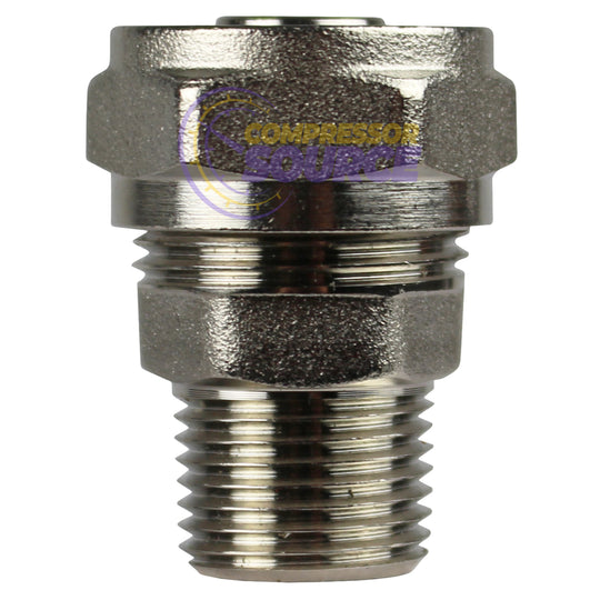 RapidAir MaxLine 3/8" NPT x 1/2" Straight Tubing Adapter M8001