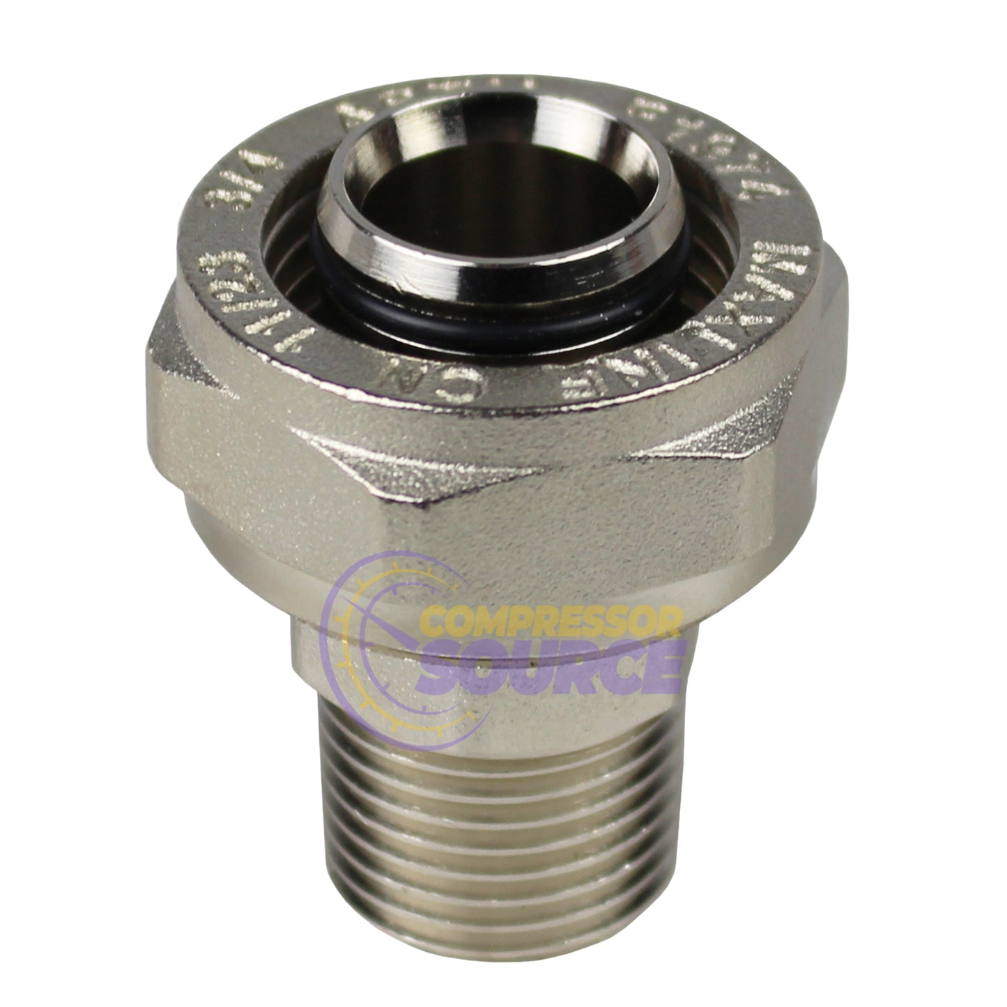 RapidAir MaxLine 1/2" NPT Straight Tubing Adapter M8005