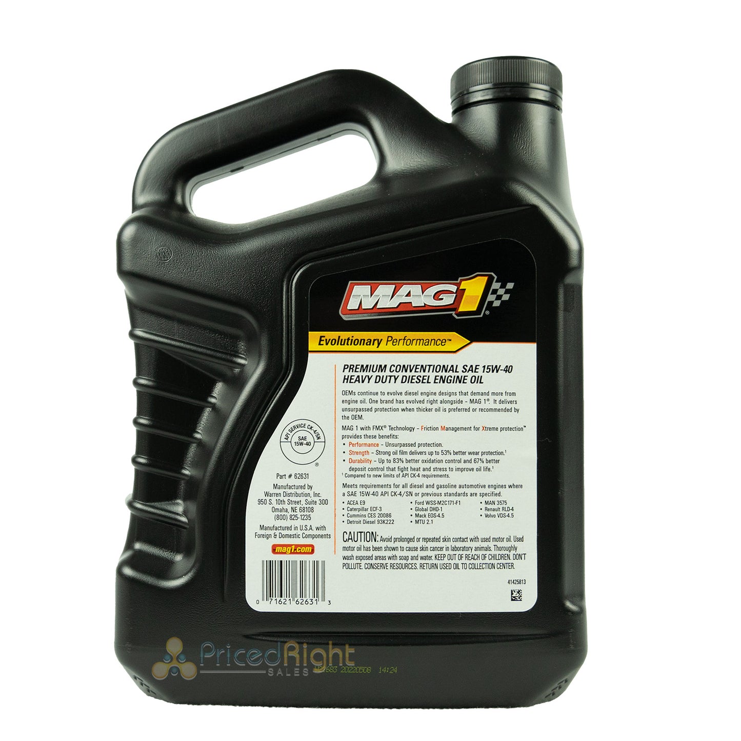 MAG1 15W-40 CK-4 Conventional Diesel Engine Oil – 1 Gallon – MAG162631