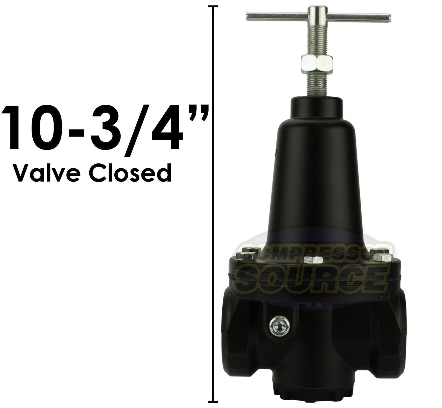 1.5" 1-1/2" Inline Compressed Air Compressor Line High Flow Regulator Valve