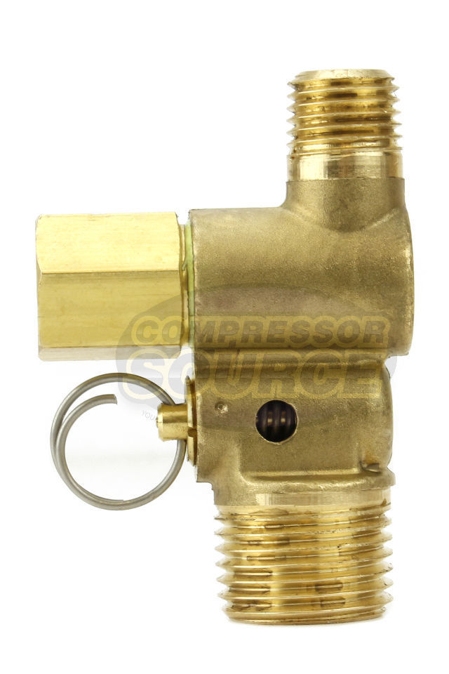 Air Compressor Tank Manifold Valve  W/ Ball & Relief