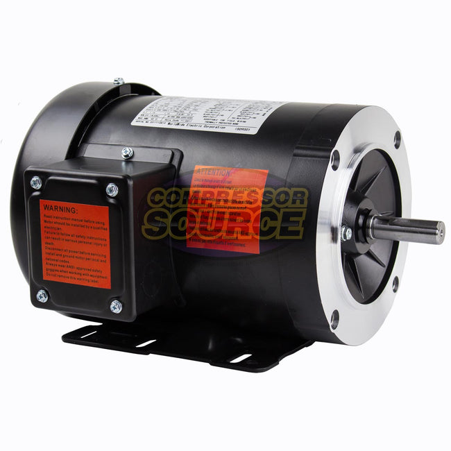 1 HP 3 Phase Electric Motor 3500 RPM 56HC Frame 230/460V TEFC C-Face