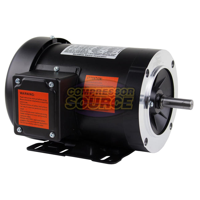 1/2 HP 3 Phase Electric Motor 1725 RPM 56C Frame 230/460V TEFC NAT12-18-56CB C-Face